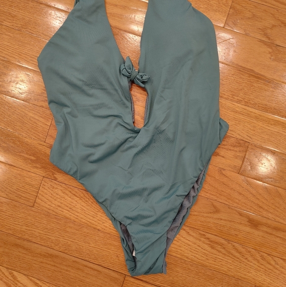 The Bikini Lab Tie-Front One piece Swimsuit M - Picture 6 of 9